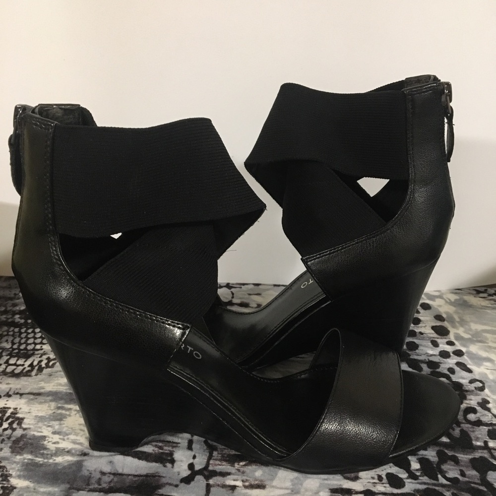 Franco Sarto Strappy Wedge Sandal